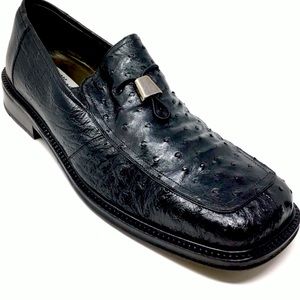 Mezlan Platinum Tuscany Loafer Genuine Ostrich